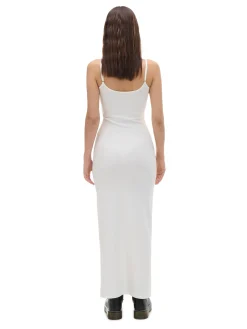 Biała sukienka maxi