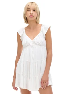 Biała sukienka mini