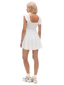 Biała sukienka mini