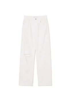 Białe jeansy straight