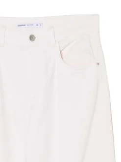 Białe jeansy straight