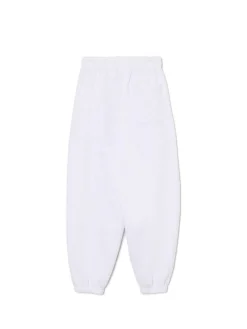 Białe joggery z wysokim stanem