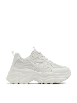 Białe sneakersy chunky