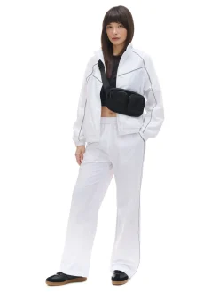 Białe spodnie jogger