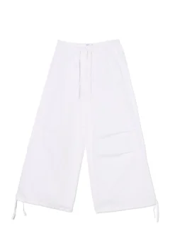 Białe spodnie wide leg