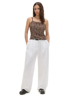 Białe spodnie wide leg