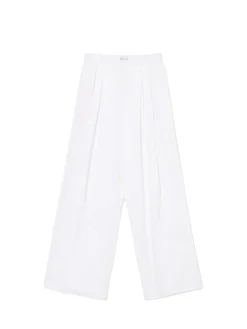 Białe spodnie wide leg