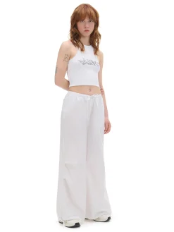 Biały top z napisem