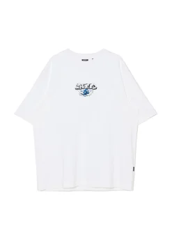 Biały T-shirt z nadrukami