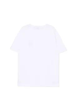 Biały T-shirt z naszywką