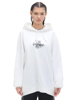 Bluza hoodie oversize z nadrukiem