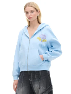 Bluza hoodie z kolorowym nadrukiem UNISEX
