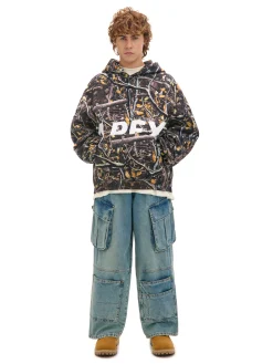 Bluza hoodie z leśnym nadrukiem