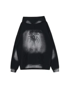 Bluza hoodie z motywem pająka