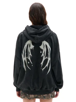 Bluza hoodie z motywem skrzydeł UNISEX