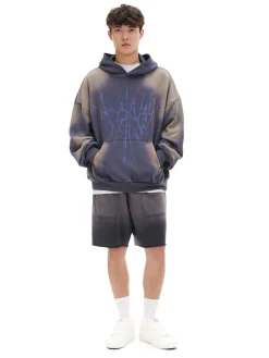 Bluza z kapturem i aplikacją z cekinami