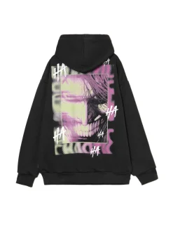 Bluza z kapturem i nadrukiem Jokera