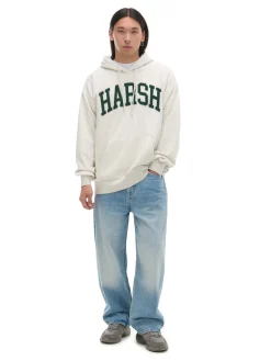 Bluza z kapturem i naszywkami