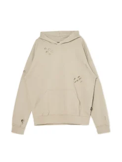 Bluza z kapturem z ozdobnymi wycięciami