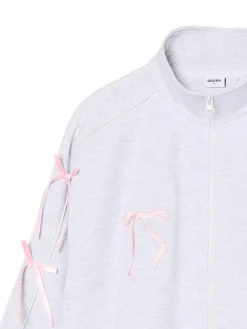 Bluza ze stójką i kokardami