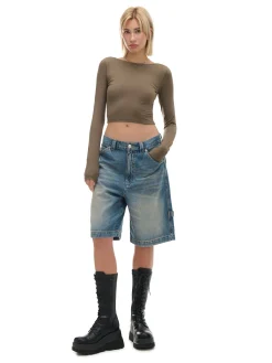 Bluzka longsleeve z wiskozą