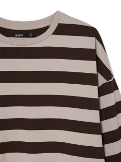 Bluzka z długim rękawem w paski UNISEX