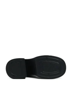 Botki z imitacji skóry na słupku