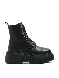 Botki za kostkę z imitacji skóry