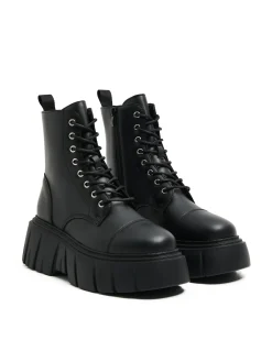 Botki za kostkę z imitacji skóry