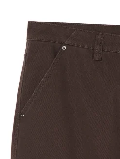 Brązowe spodnie wide leg