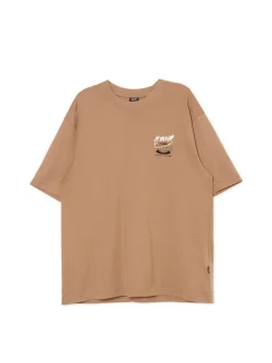 Brązowy T-shirt z kawą