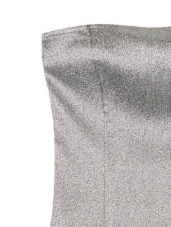 Błyszcząca sukienka mini z wiskozą