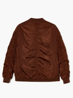 Ciemnobrązowa kurtka bomber