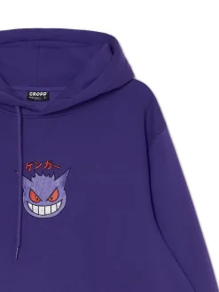 Ciemnofioletowa bluza z kapturem Pokémon