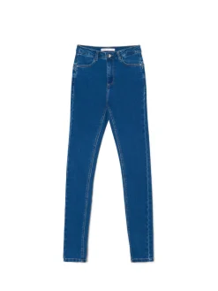 Ciemnoniebieskie jeansy push up TALL