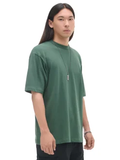 Ciemnozielona gładka koszulka