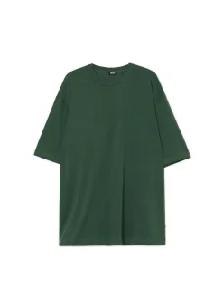 Ciemnozielona gładka koszulka