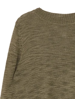 Ciemnozielony krótki sweter