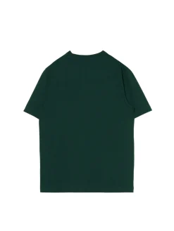 Ciemnozielony T-shirt z haftem