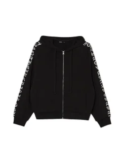 Czarna bluza hoodie z motywem skrzydeł