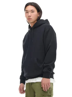 Czarna bluza regular z kapturem