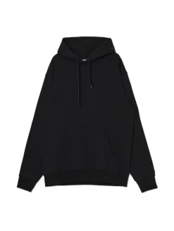 Czarna bluza regular z kapturem