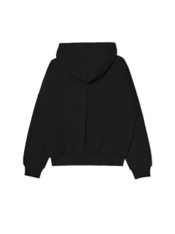 Czarna bluza z kapturem i nadrukiem