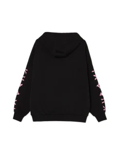 Czarna bluza z kapturem Kuromi