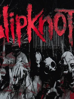 Czarna bluza z kapturem Slipknot