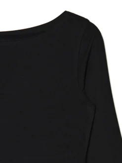 Czarna bluzka longsleeve z wiskozą