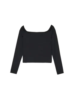 Czarna bluzka typu carmen