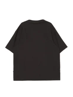 Czarna gładka koszulka polo