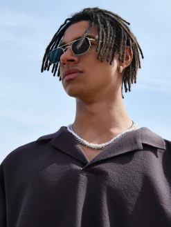 Czarna gładka koszulka polo