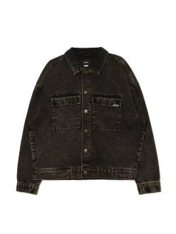 Czarna jeansowa kurtka